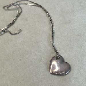 Sterling Silver Elsa Peretti for Tiffany heart necklace